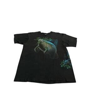 Vintage MENS 90s BEACH MANATE PRINT TEE